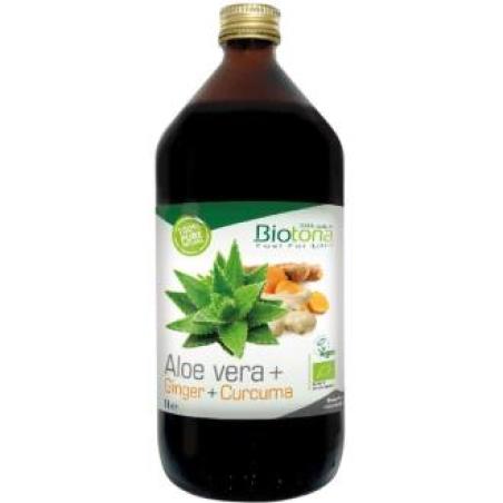 JUGO DE ALOE + JENGIBRE + CURCUMA 1L. BIO