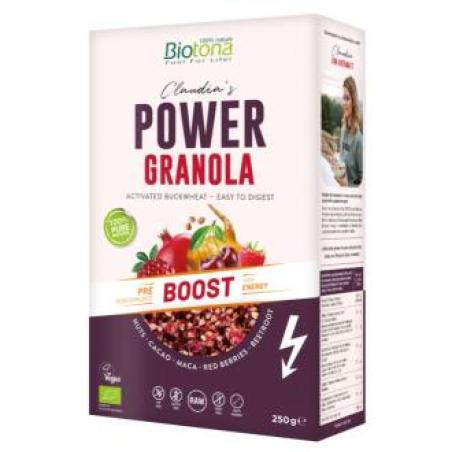 POWER GRANOLA BOOST muesli 250gr. BIO VEGAN