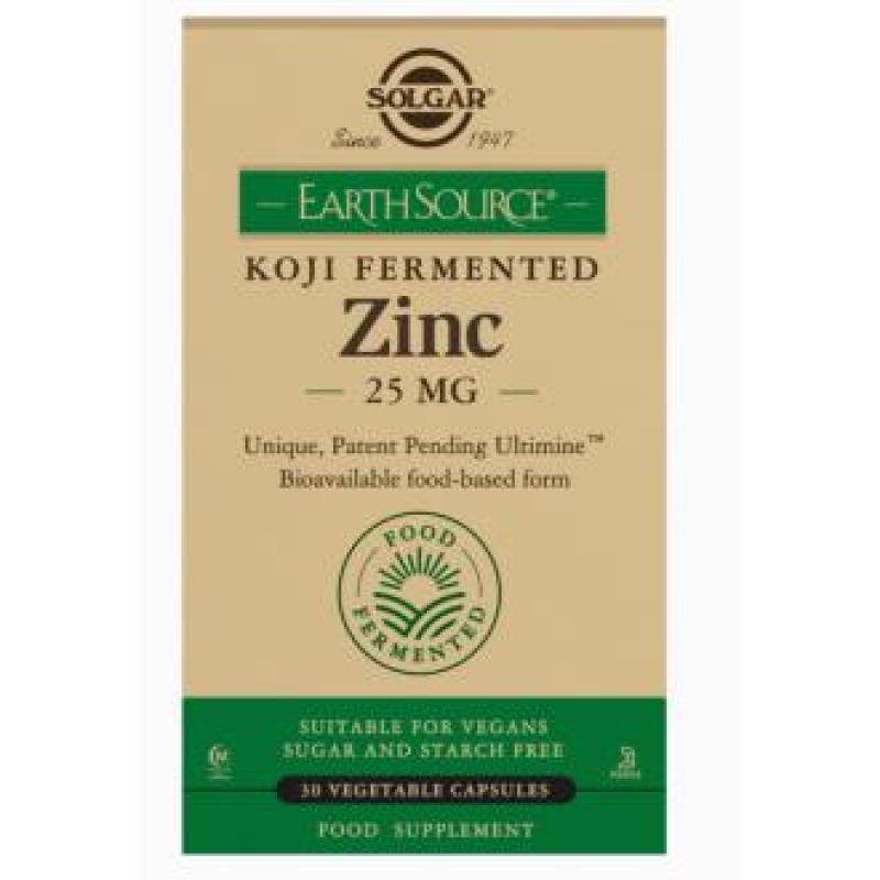 EARTH SOURCE KOJI ZINC 25mg. 30cap.veg.