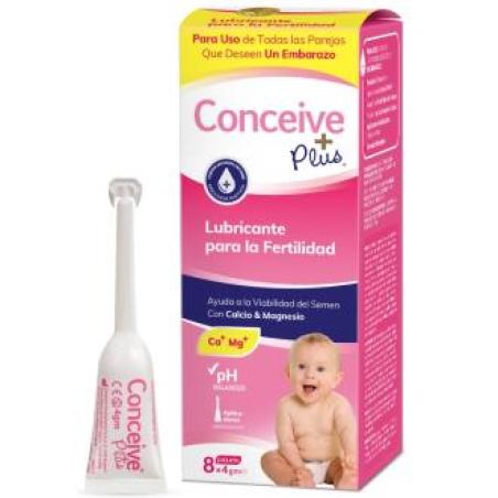 LUBRICANTE CONCEIVE PLUS 8 aplicadores unidosi