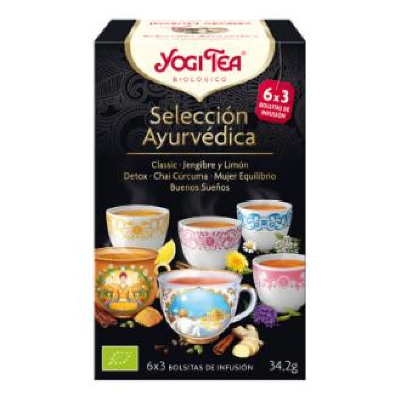 YOGI TEA SELECCION 6sabores x 3bolsas de infusion