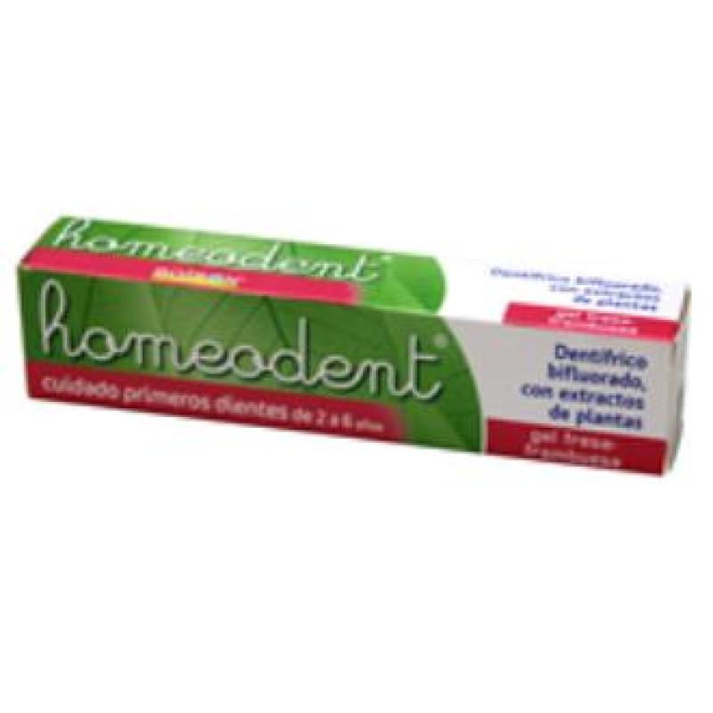 HOMEODENT BIFLUORE 50 ml. FRUTAS ROJAS