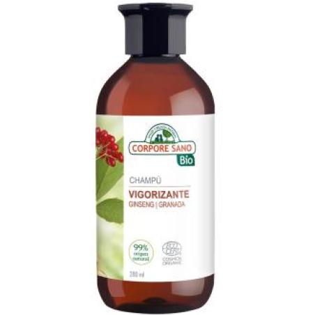 CHAMPU revitalizante ginseng y granada BIO 300ml.