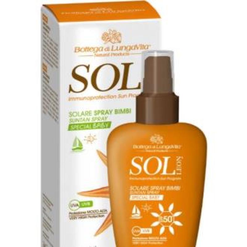 SOL LEON spray solar bebe SPF 50 150ml.