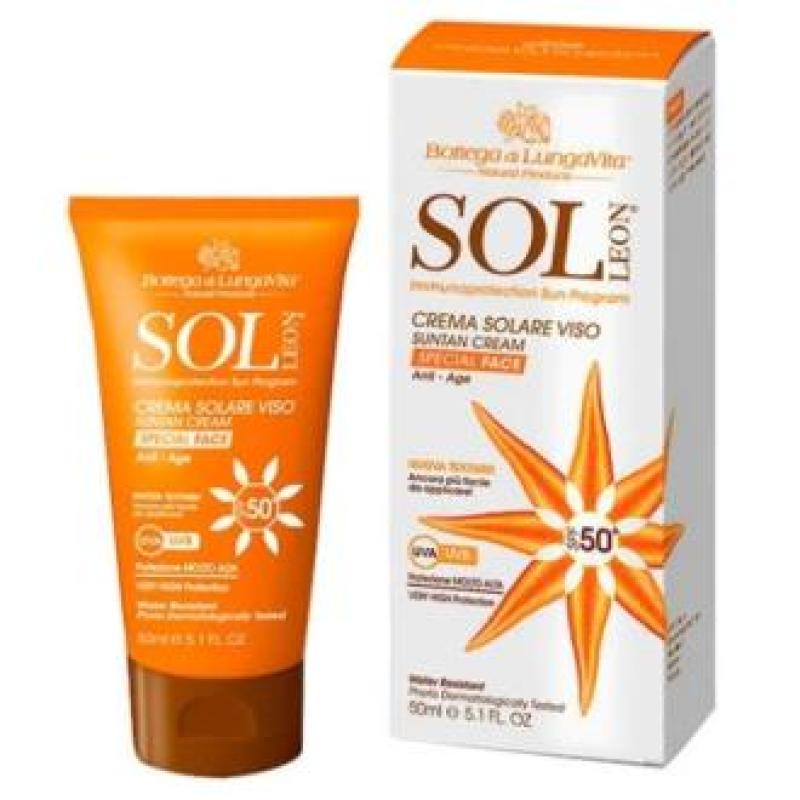 SOL LEON crema facial solar SPF 50 alta prot. 50ml