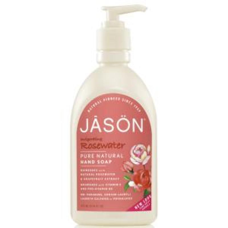 SATIN SOAP  jabon de manos agua de rosas 473ml.