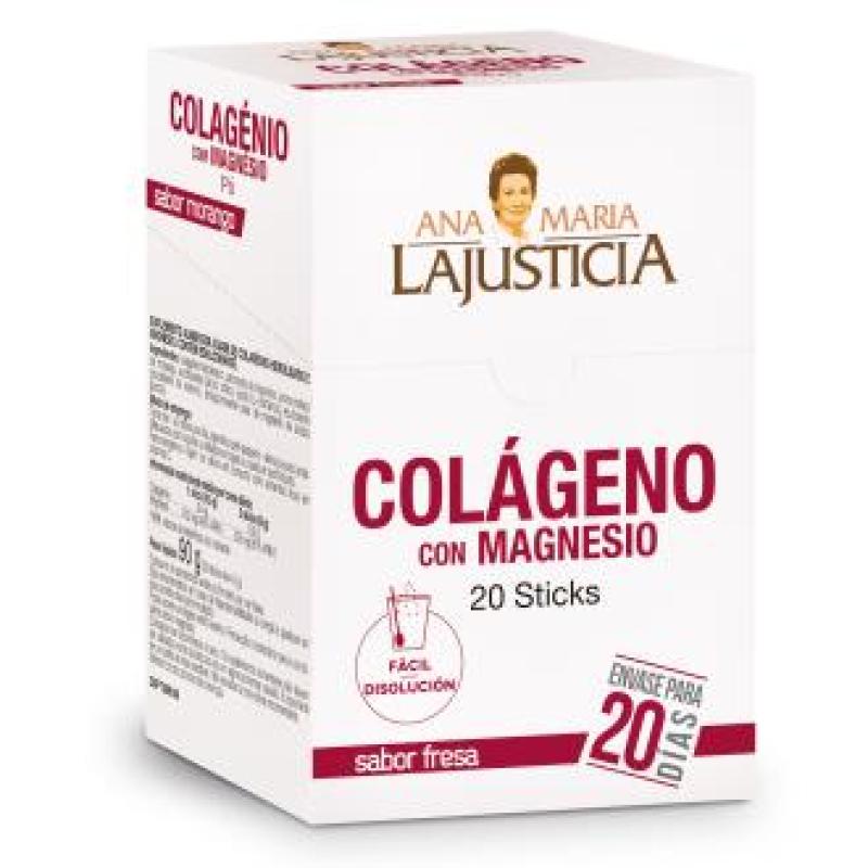 COLAGENO con MAGNESIO sabor fresa 20sticks