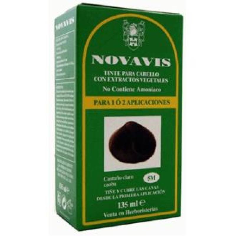 TINTE NOVAVIS 5M CASTAÑO CLARO CAOBA 120ml.