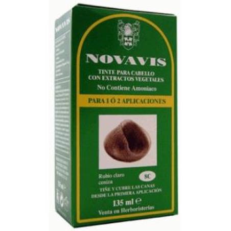 TINTE NOVAVIS 8C RUBIO CLARO CENIZA 120ml.