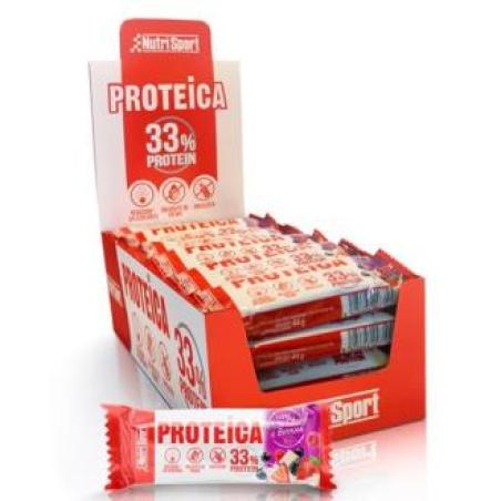 BARRITA PROTEICA white choco-red berries 24uds.