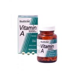 VIT A 5000ui con VIT D 400ui 100cap. HEALTH AID