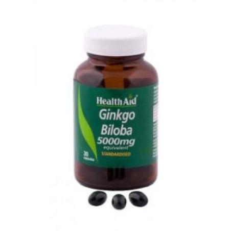 GINKGO hoja ext.estand. 30cap. HEALTH AID