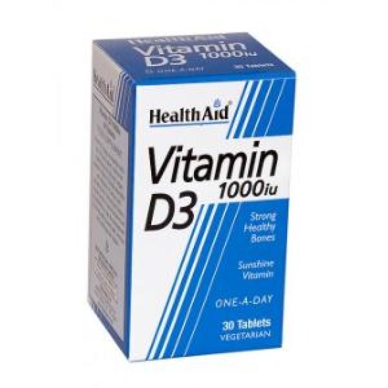 VITAMINA D3 1000ui 30comp. HEALTH AID