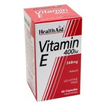 VITAMINA E 400ui natural 60vcap. HEALTH AID