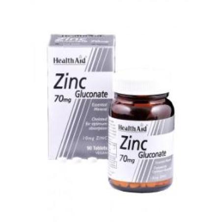 GLUCONATO DE ZINC 90comp.  HEALTH AID