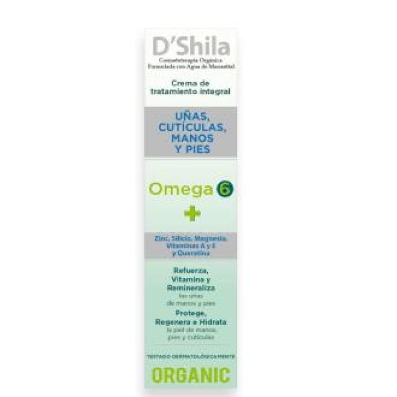 CREMA MANOS Y UÑAS OMEGA-6 con dosificador 250ml.