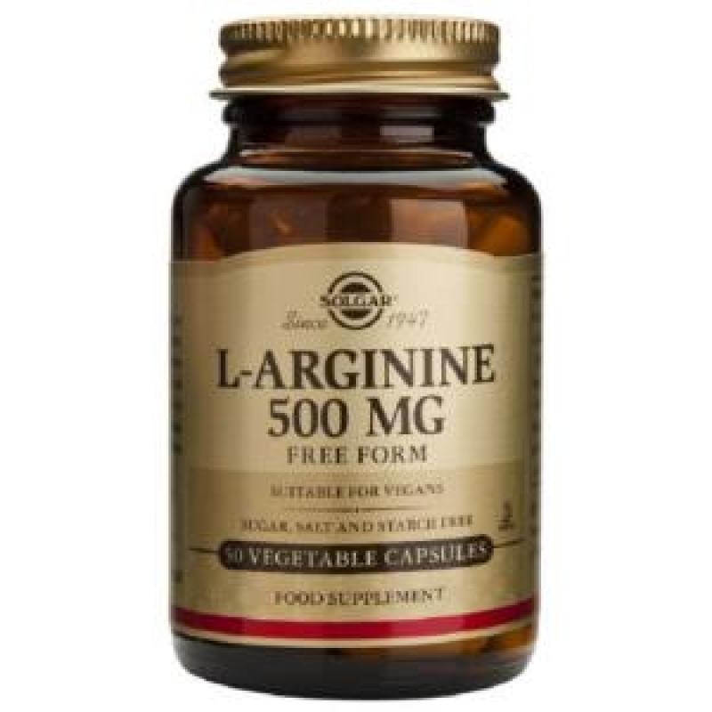 L-ARGININA 500mg. 50vegicaps