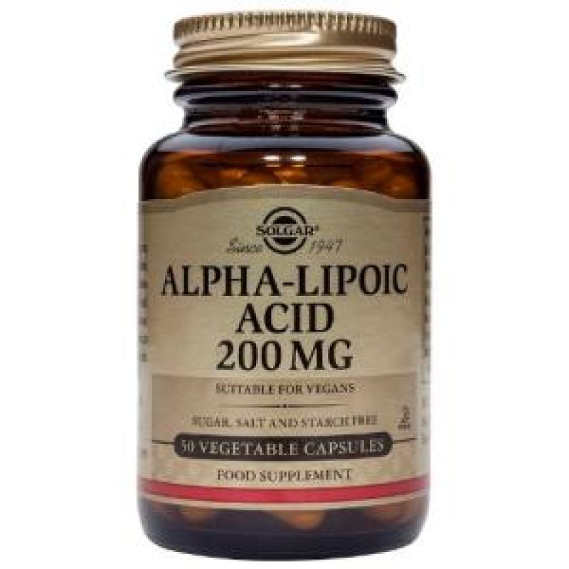 ACIDO ALFA LIPOICO 200mg. 50vegicaps