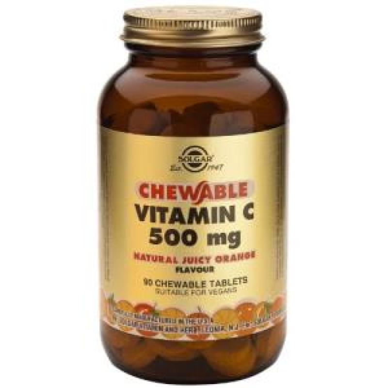 VITAMINA C 500mg. naranja 90comp.masticables