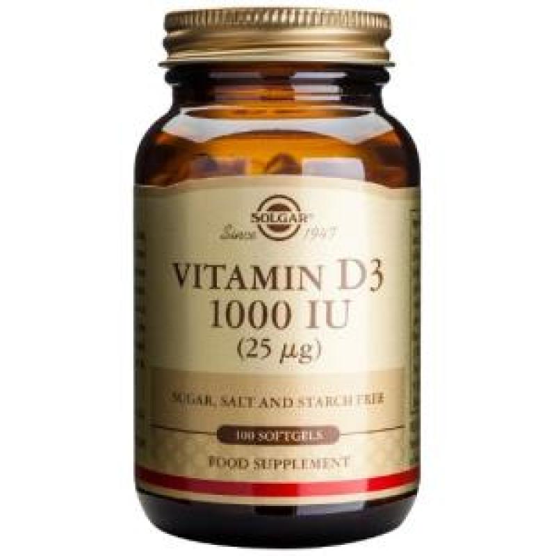 VITAMINA D3 1000ui (25mcg) 100cap.blandas