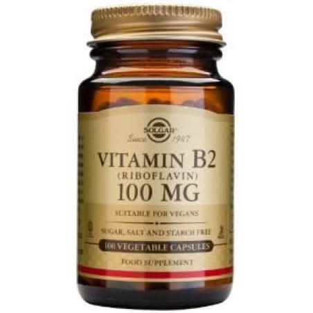 VITAMINA B2 100mg.(riboflavina) 100cap.veg.