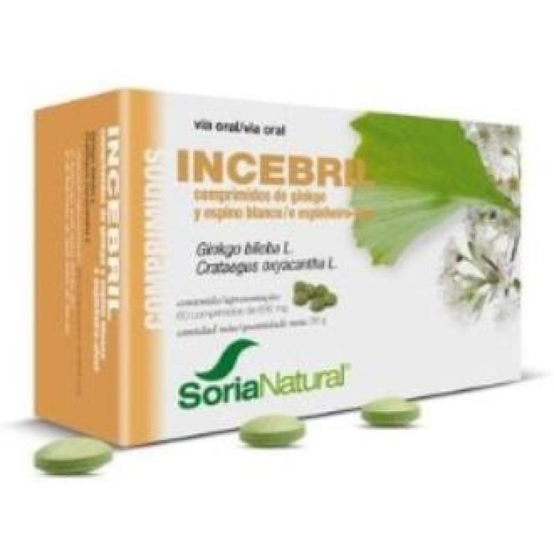 INCEBRIL ginkgo y espino blanco 60comp.