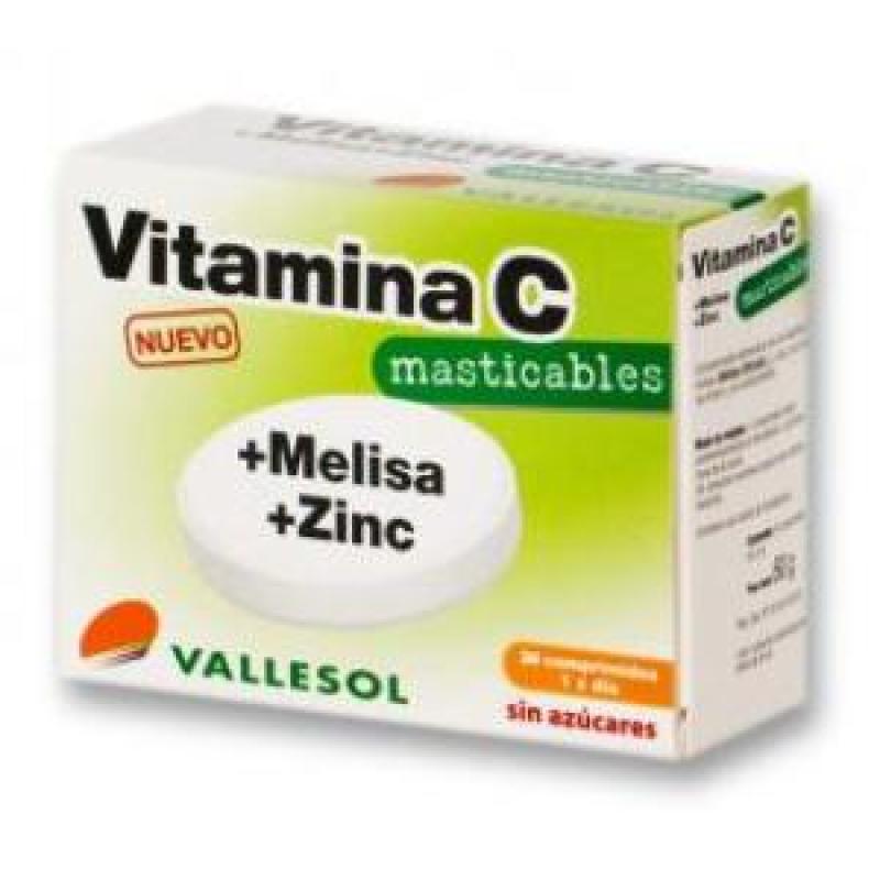 VALLESOL VIT.C MELISA ZINC 24comp.masticable