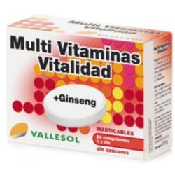 VALLESOL MULTIVITAMINAS+GINSENG 24comp