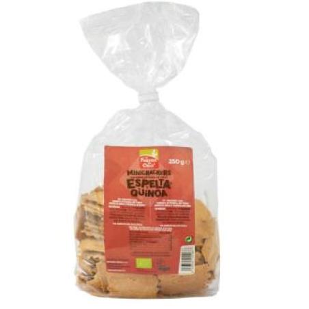 MINI CRACKERS DE ESPELTA  QUINOA 250gr. BIO VEGAN