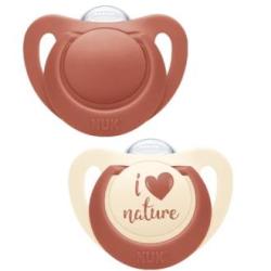 CHUPETE NUK FOR NATURE 6-18 silicona 2ud.