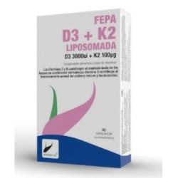 FEPA-VITAMINA D3+K2 liposomado 40cap.