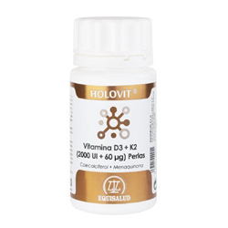 HOLORAM vitamina D3 2000UI + K2 60µg perlas