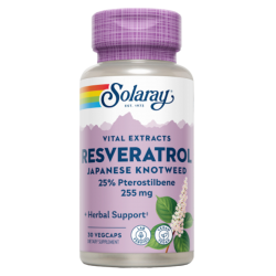 SUPER RESVERATROL 250 MG – 30 VEGCAPS SOLARAY