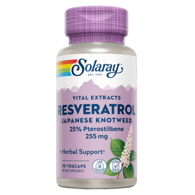 SUPER RESVERATROL 250 MG – 30 VEGCAPS SOLARAY