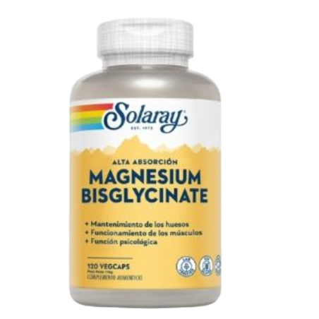 MAGNESIO BISGLICINATO – 120 VEGCAPS SOLARAY