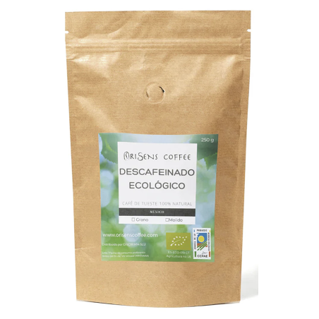 Café ecológico descafeinado molido 250g Orisens