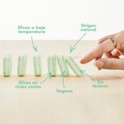 Pack 60 pastillas ecológicas para lavavajillas, cero plásticos, TODO en 1 WASHABY