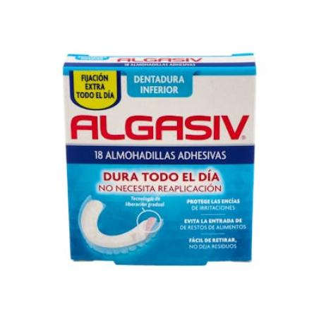 ALGASIV ALMOHADILLA DENTAL INFERIOR ADHESIVA 18UD