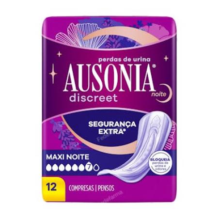 AUSONIA DISCREET MAXI DAY&NIGHT 12 UN