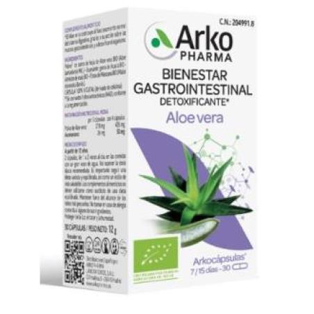 ARKOCAPSULAS ALOE VERA BIO 30 CAPS
