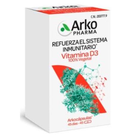ARKOCAPSULAS VITAMINA D3 100% VEGETAL 45 CAPS