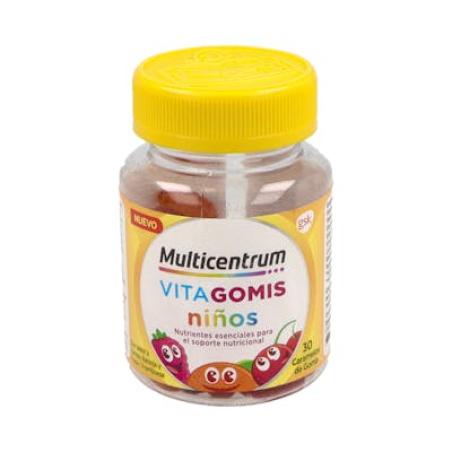 MULTICENTRUM VITAGOMIS NIÑOS 30 CARAMELOS GOMA