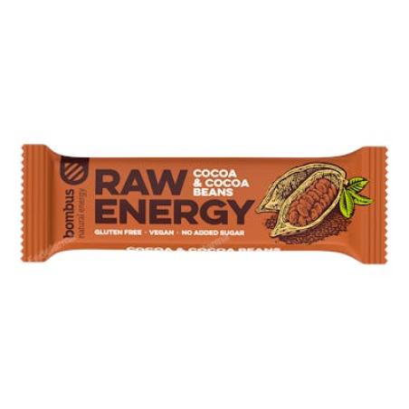 BOMBUS RAW ENERGY cacao 20 uds