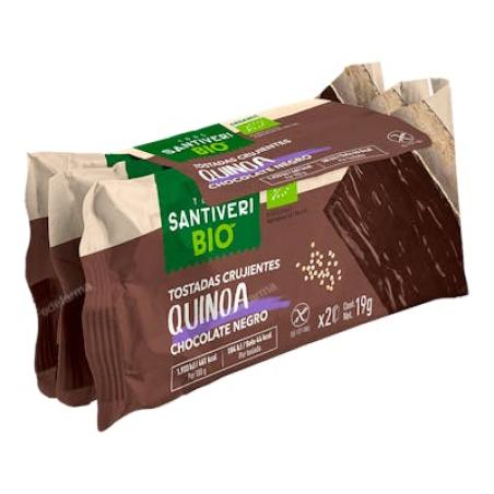 TOSTADAS QUINOA CHOCO NEGRO BIO 3udsx57 gr