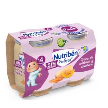 NUTRIBEN POTITO CENA CREMA CALABAZA ZANAHORIA 2X190G