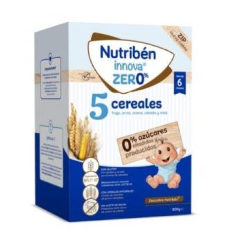 NUTRIBEN  PAPILLA INNOVA 5 CEREALES 0% 500G