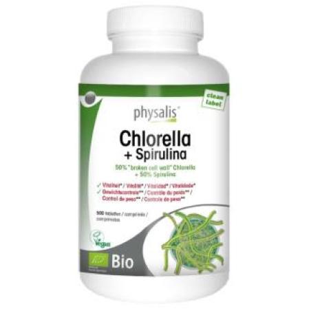 CHLORELLA+SPIRULINA 500comp. BIO