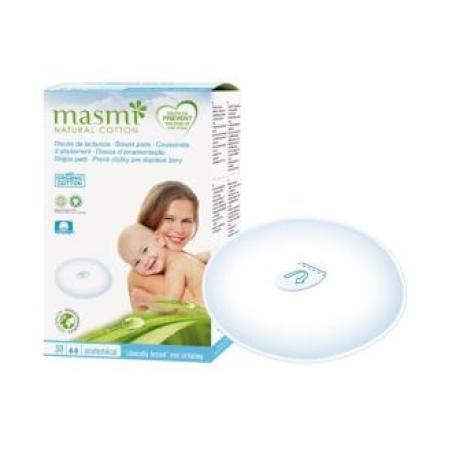 DISCOS LACTANCIA MASMI NATURAL COTTON 30ud.