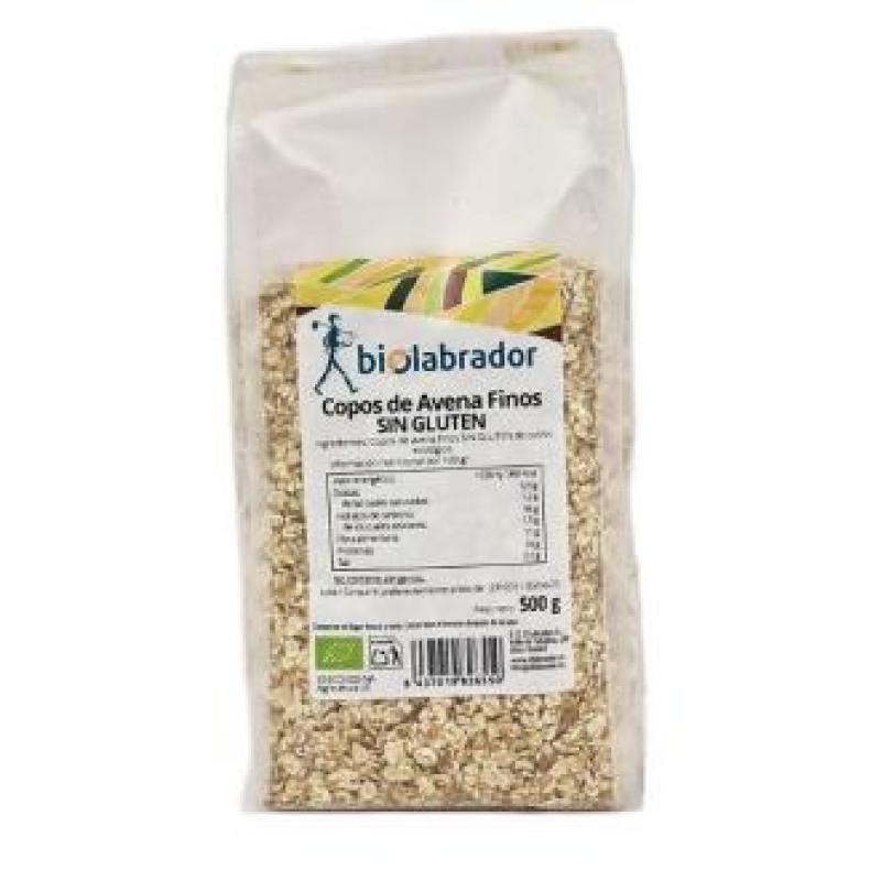 COPOS DE AVENA FINOS SIN GLUTEN 500gr.