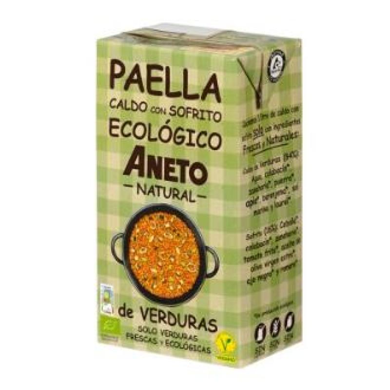 CALDO DE PAELLA DE VERDURAS con sofrito 1l. ECO